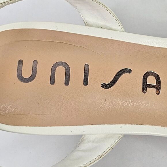 UNISA white braided faux leather sandals - Picture 4 of 13